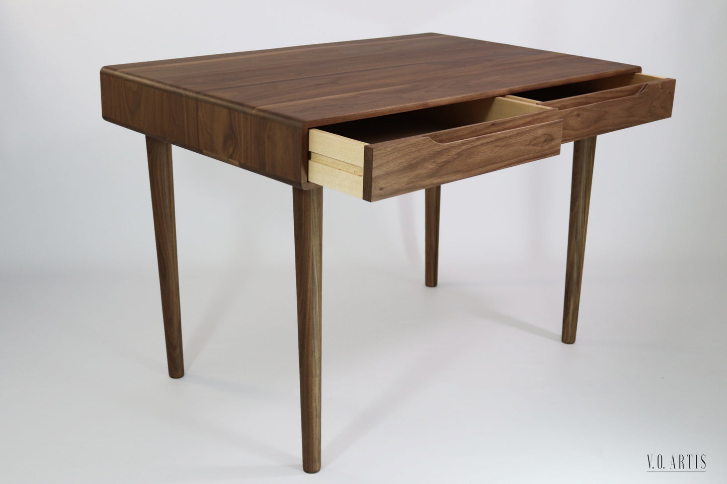 Desk in Solid american Walnut our Oak with drawers